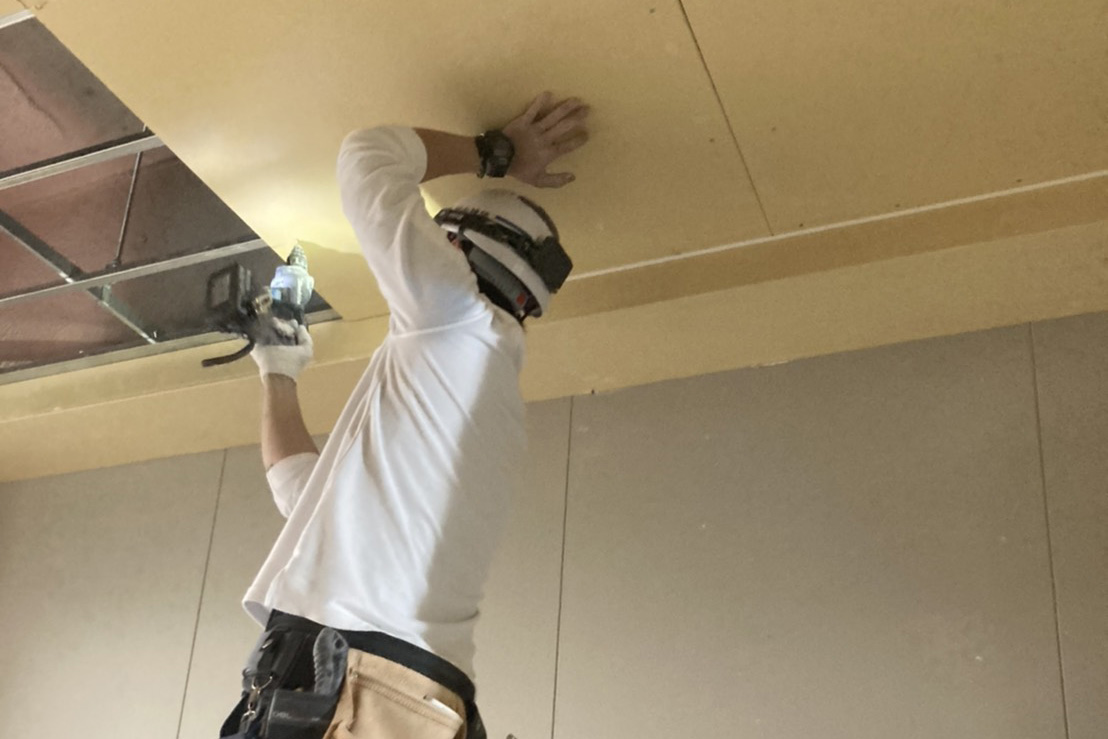 不燃ボード仕上げ工事